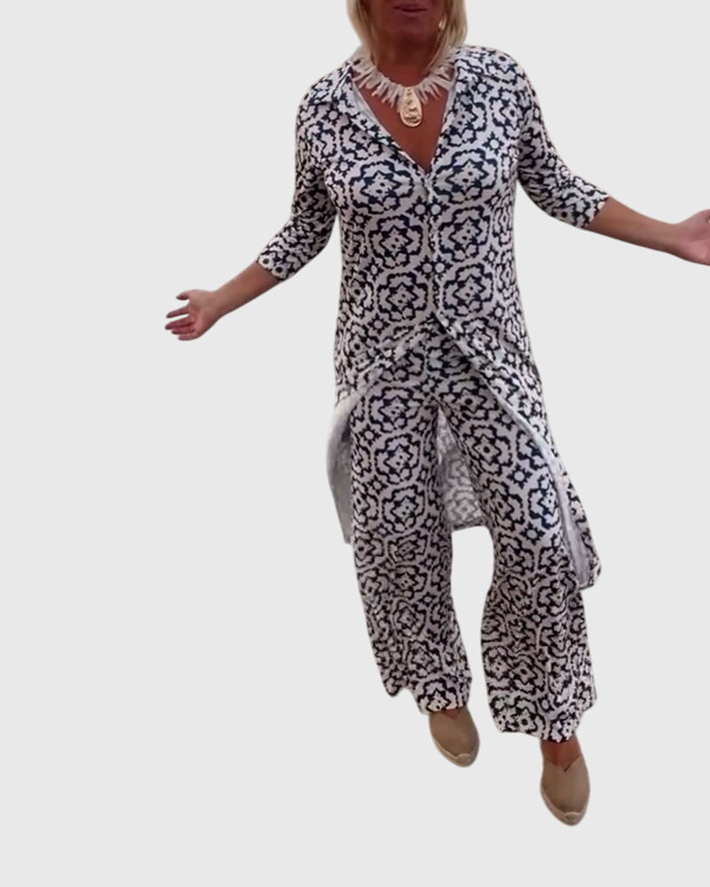 June | Elegant Vintage Two-Piece Set