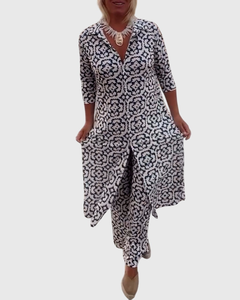 June | Elegant Vintage Two-Piece Set